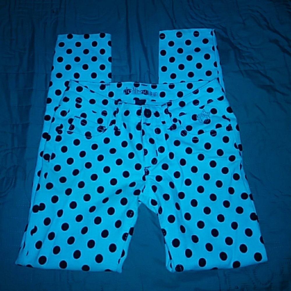 Polka dot kids pants